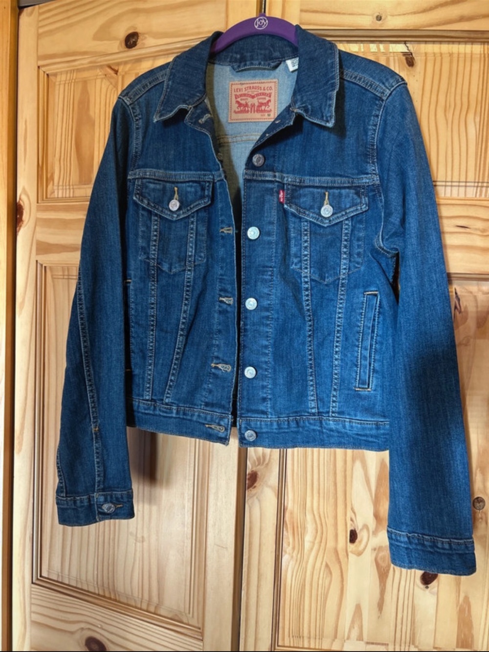 Levi's Women's Dark Blue Denim Jacket - Classic Trucker Style